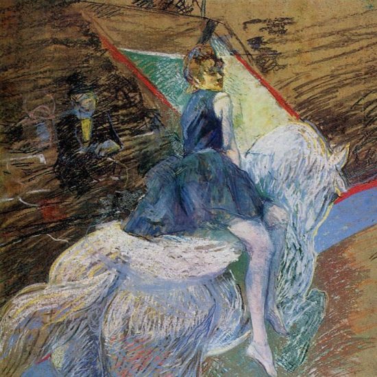 Rider on a White Horse - Henri de Toulouse Lautrec